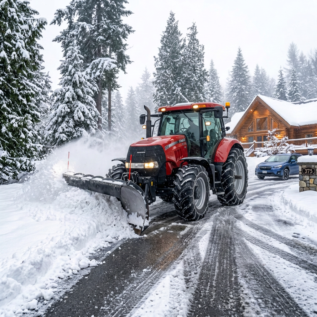Snow Clearing Driveway